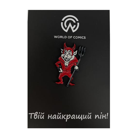 Металевий значок (пін) Devil w/Trident, (11219)