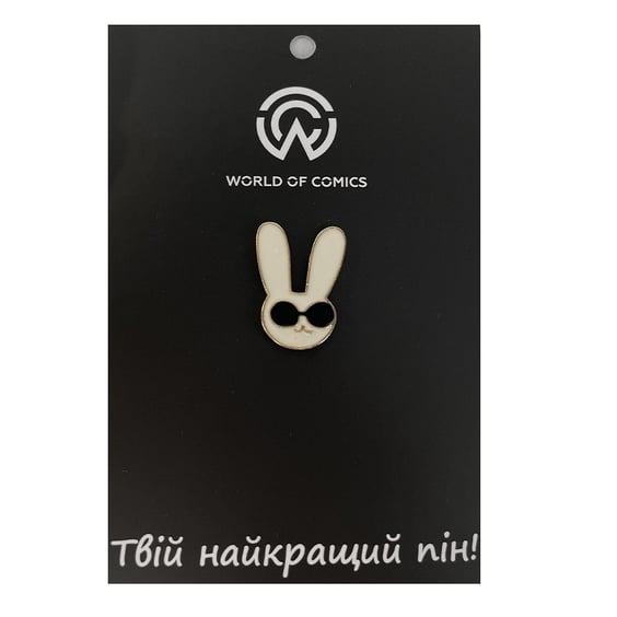 Металлический значок (пин) Rabbit w/Sunglasses, (11263)