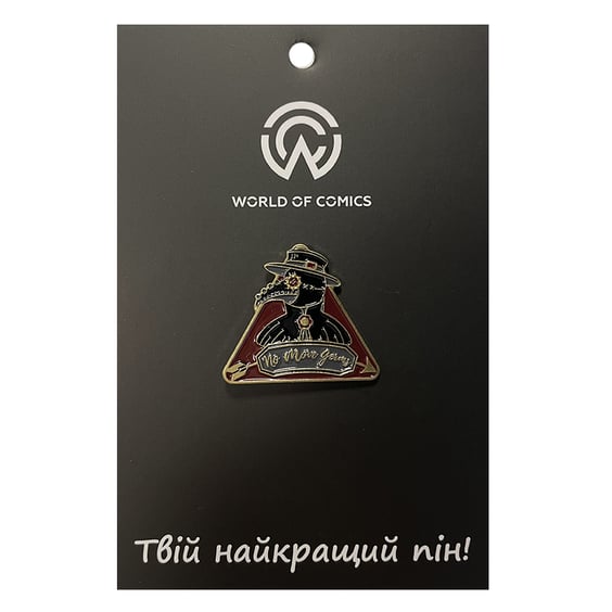 Металевий значок (пін) Plague Doctor: «No More Germs», (11270)