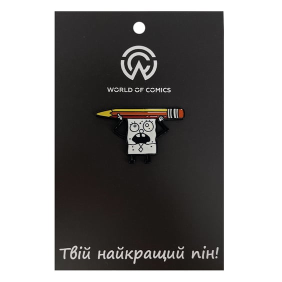 Металлический значок (пин) SpongeBob SquarePants: Doodle Bob, (11370)