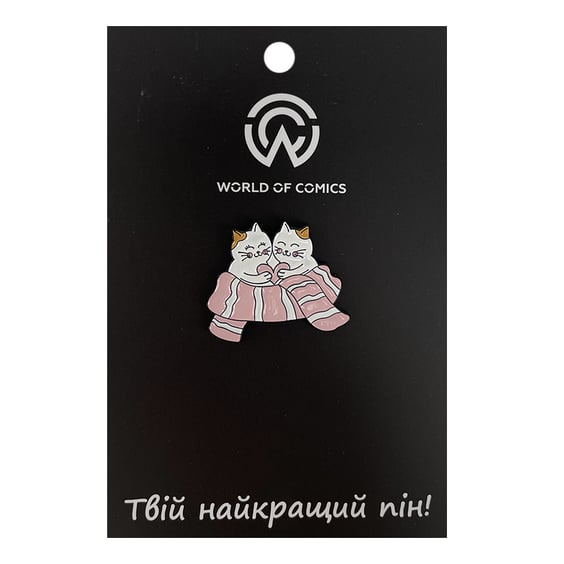 Металевий значок (пін) Cats in Love, (11586)