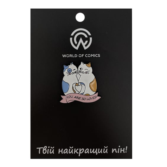 Металлический значок (пин) Cats in Love: «You Are So Loved», (11589)