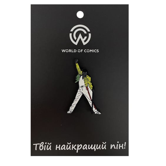 Металевий значок (пін) Queen: Freddie Mercury, (11898)