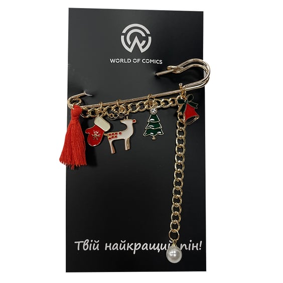 Металлический значок (булавка) Christmas Mix, (12103)