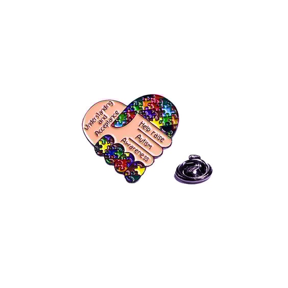 Металлический значок (пин) Understanding and Acceptance Help raise Autism, Awareness, (12292)