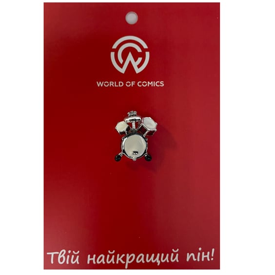Металлический значок (пин) Drums, (13332)