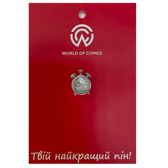 Металлический значок (пин) Clock (Silver), (13335)