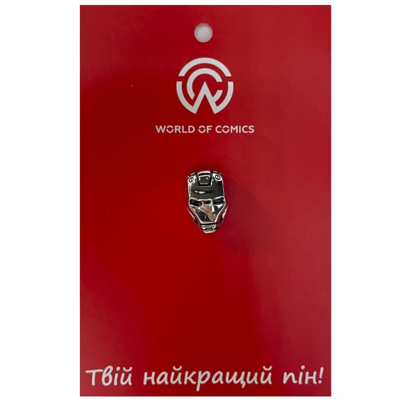 Металлический значок (пин) Marvel: Iron Man Нelmet (Silver), (13347)