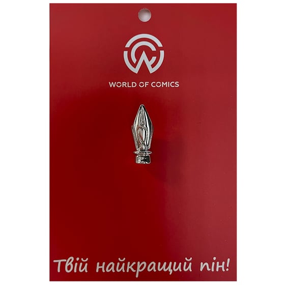 Металлический значок (пин) Writing Pen (Silver), (13354)