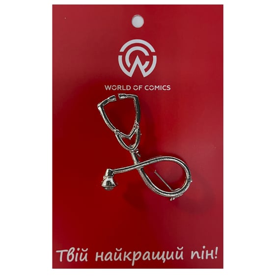 Металлический значок (пин) Stethoscope, (13357)