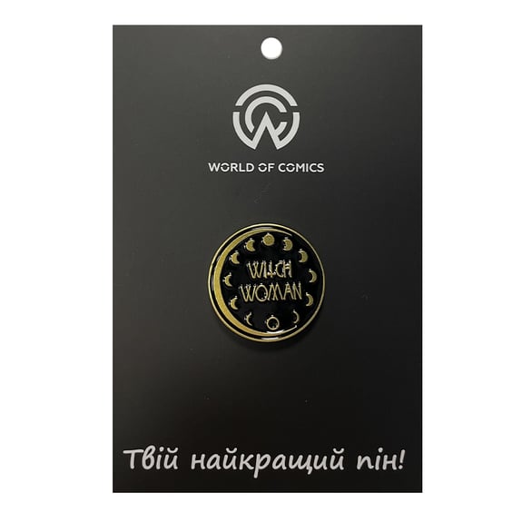 Металевий значок (пін) Moon Phases: «Witch Woman», (13367)