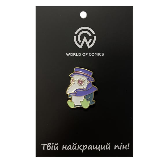 Металевий значок (пін) Plague Doctor Penguin, (13372)