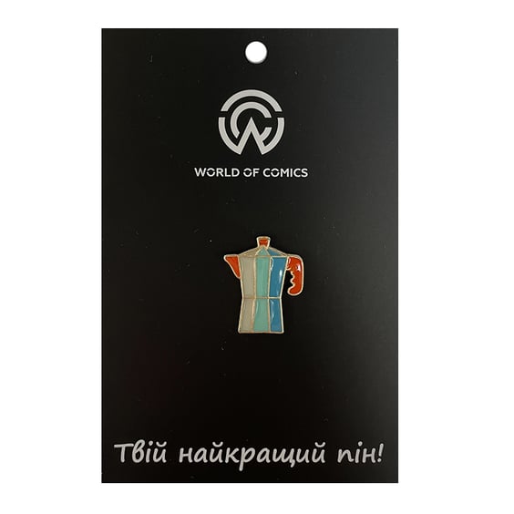 Металевий значок (пін) Coffee Pot (Colored), (13383)