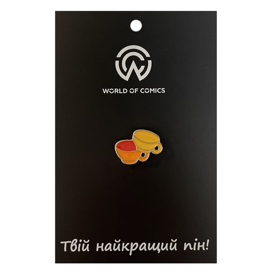 Металлический значок (пин) Two Cups (Yellow / Orange), (13392)