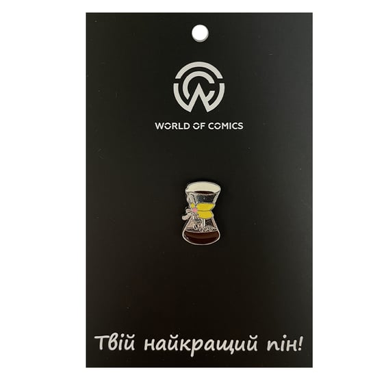 Металевий значок (пін) Coffee Pot w/ Filter, (13411)
