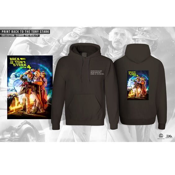 Мужское худи Change the reality: Back to the Tony Stark, (L), (900030)