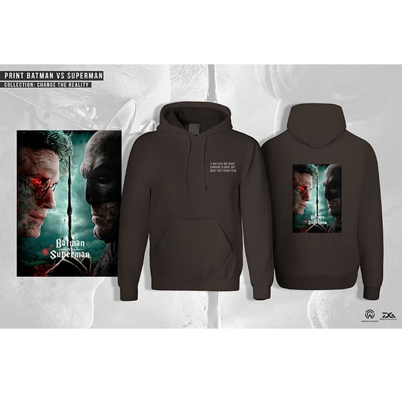 Мужское худи Change the reality: Batman vs Superman, (L), (900040)