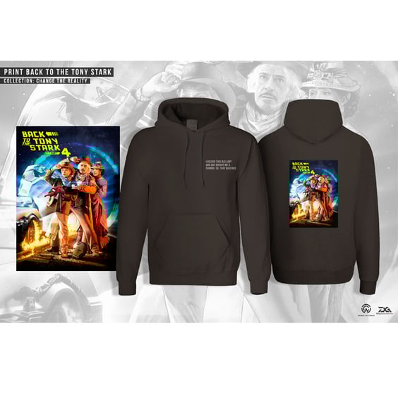 Мужское худи Change the reality: Back to the Tony Stark, (M), (900080)