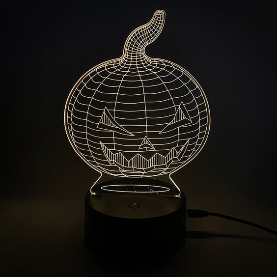 Акриловый светильник Halloween Pumpkin, (44587)