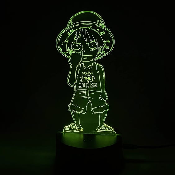 Акриловий світильник Anime: One Piece: Monkey D. Luffy (Nose Poke), (44632)