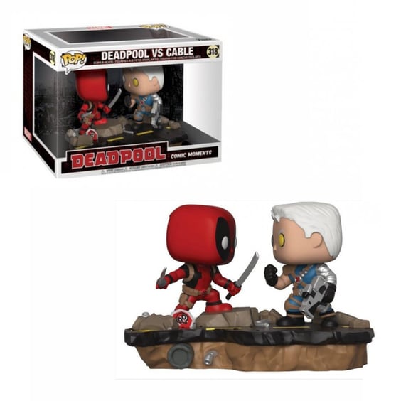 Фигурка Funko POP! Marvel: Movie Moments: Deadpool vs Cable 2-Pack, (30972)