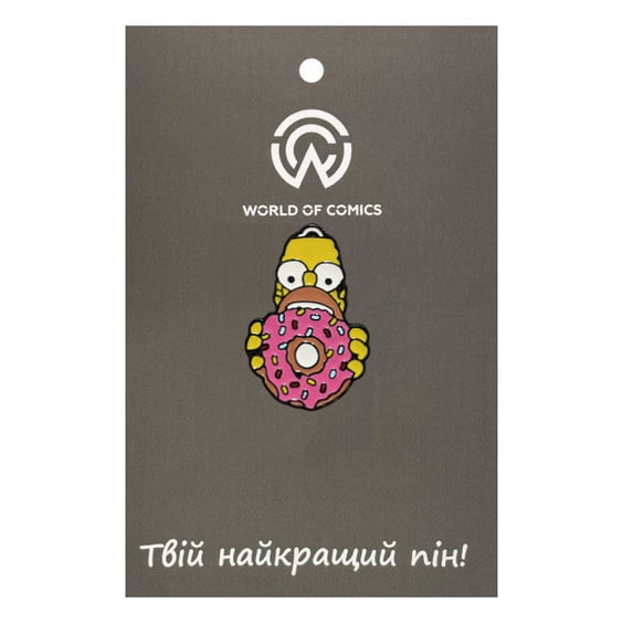 Металлический значок (пин) The Simpsons: Homer Simpson Eats Donut, (10533)