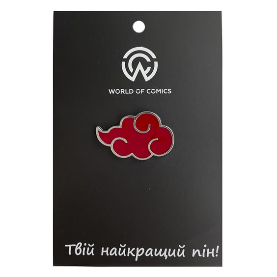 Металлический значок (пин) Naruto: Akatsuki: Logo, (10656)