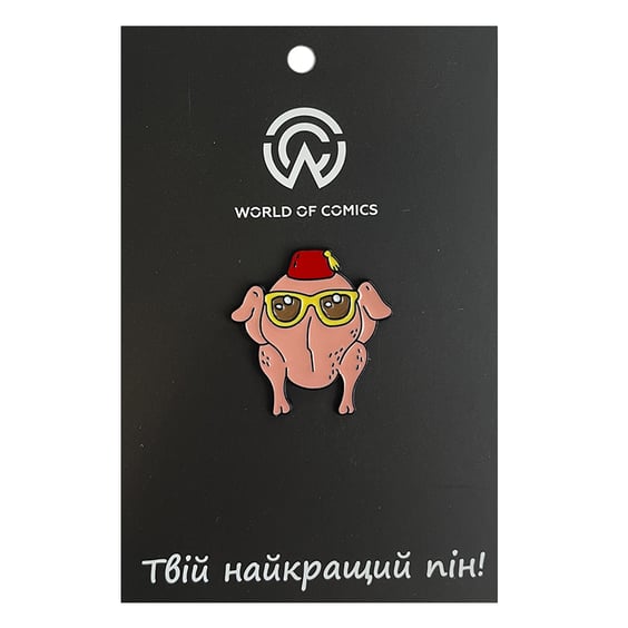 Металевий значок (пін) Cool Chicken, (10724)