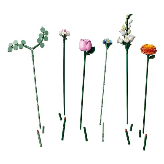 Конструктор LEGO: Icons: Botanical Collection: Pretty Pink Flower Bouquet, (110342) 6