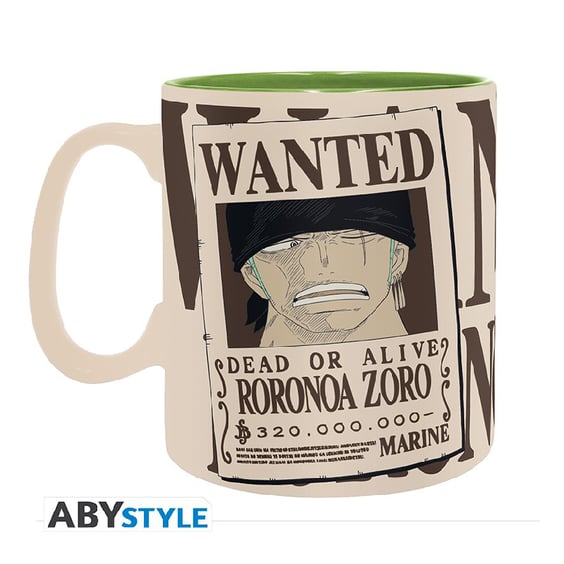 Кружка ABYstyle: One Piece: Zoro Roronoa Wanted, (113985) 2