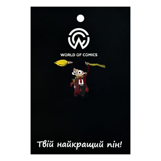 Металлический значок (пин) Wizarding World: Harry Potter: Harry Potter w/ Nimbus Two Thousand, (11431)