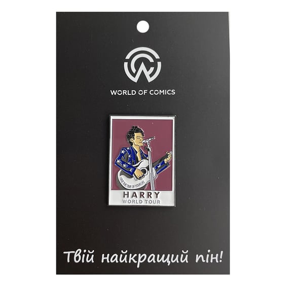 Металевий значок (пін) Harry Styles: «Harry World Tour», (11555)
