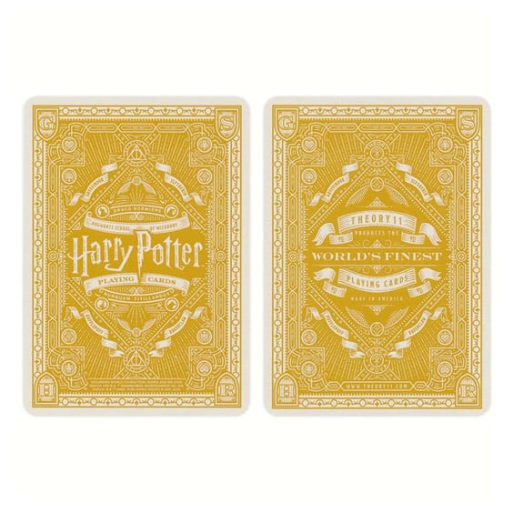 Игральные карты Theory11: Wizarding World: Harry Potter: Hogwarts: Hufflepuff (Yellow), (120028) 6