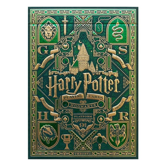 Игральные карты Theory11: Wizarding World: Harry Potter: Hogwarts: Slytherin (Green), (120029)