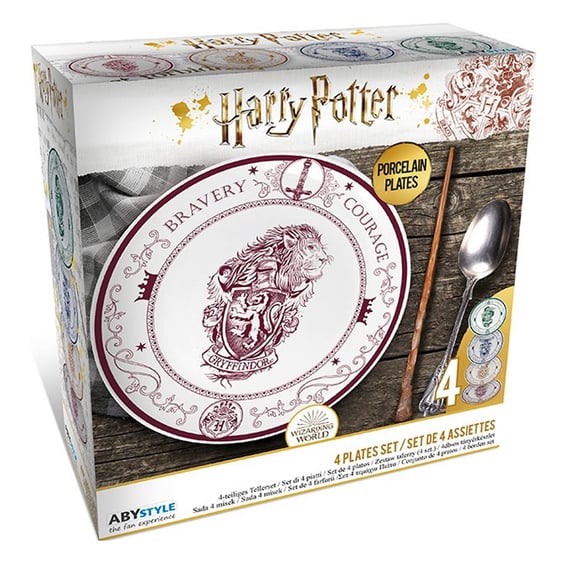 Набор тарелок ABYstyle: Wizarding World: Harry Potter: Hogwarts Houses: Logo, (122015) 2