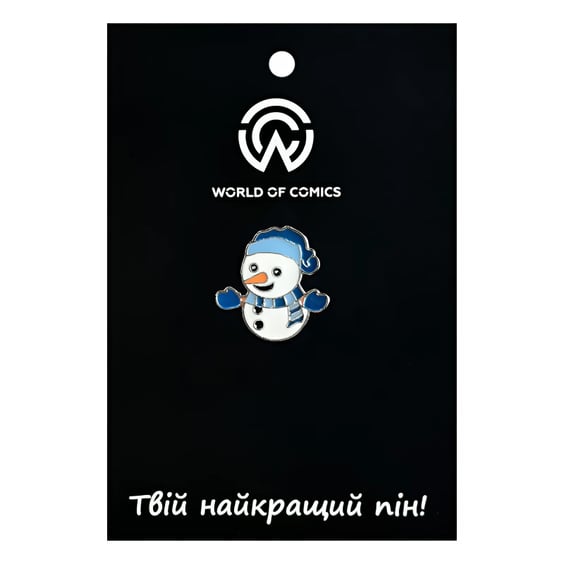 Металевий значок (пін) Snowman (Chibi), (12856)