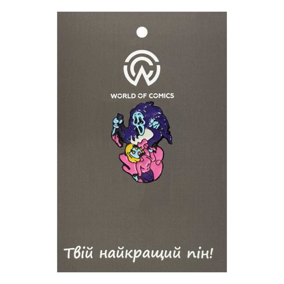 Металлический значок (пин) Scream: Ghost Face Attack Girl, (13242)