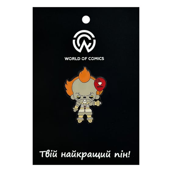 Металевий значок (пін) IT: Pennywise (Chibi), (13580)