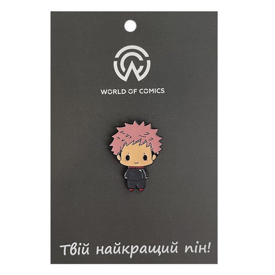 Металлический значок (пин) Jujutsu Kaisen: Itadori (Chibi), (13686)