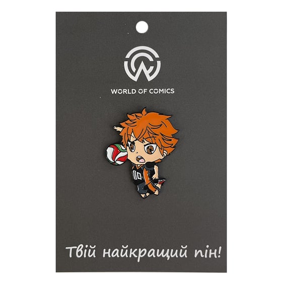 Металлический значок (пин) Haikyuu!!: Shoyo Hinata (Chibi), (13692)