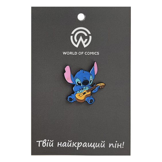 Металлический значок (пин) Disney: Lilo & Stitch: Stitch w/ Ukulele, (13716)