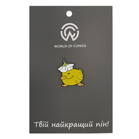 Металлический значок (пин) Duckling w/ Flower, (13772)