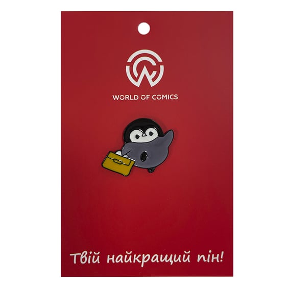 Металевий значок (пін) Penguin w/ Bag, (13778)