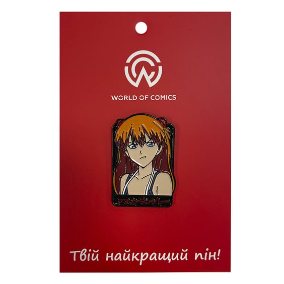 Металевий значок (пін) Evangelion: Asuka Langley Soryu, (13803)