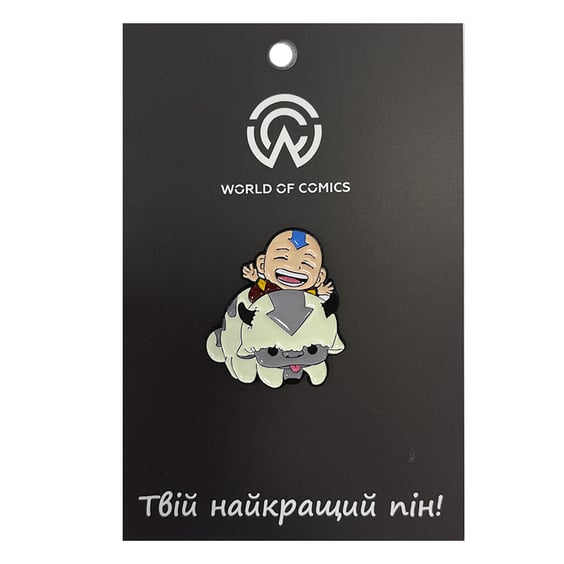 Металевий значок (пін) Avatar: The Legend of Aang: Appa and Aang, (13824)
