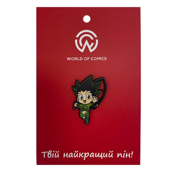 Металлический значок (пин) Hunter x Hunter: Gon w/ Fishing Rod, (13847)