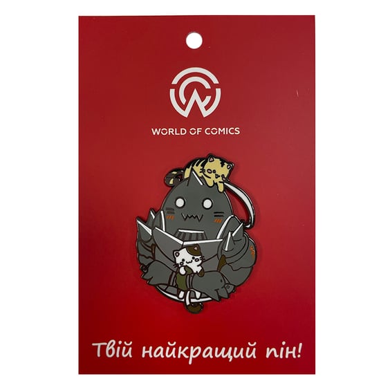 Металлический значок (пин) Fullmetal Alchemist: Alphonse w/ Cats, (13911)