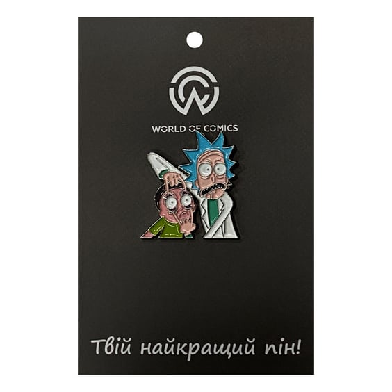 Металевий значок (пін) Rick & Morty: Rick and Morty, (13934)