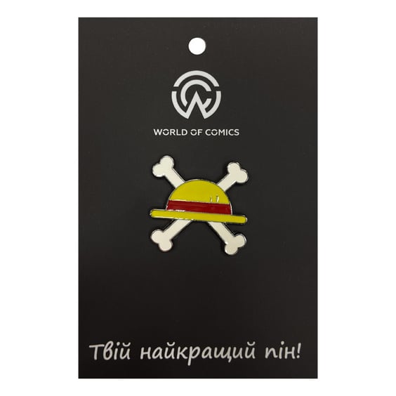 Металлический значок (пин) One Piece: Straw Hat, (13955)