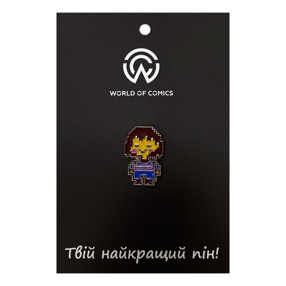 Металевий значок (пін) Undertale: Frisk, (13957)
